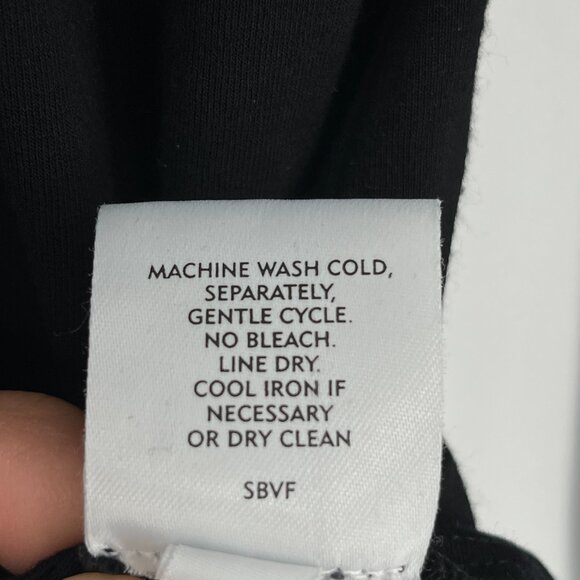 Eileen Fisher Black Turtleneck Top Size Small Capsule Wardrobe Minimalist Style - Picture 7 of 7